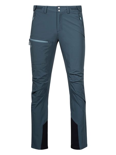 Bergans Spodnie softshellowe "Breheimen" w kolorze granatowym rozmiar: S. Niebieskie spodnie treningowe długie Bergans, s, bez wzorów, z materiału. Za 267.29 zł.