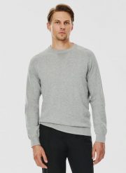 PAKO LORENTE – Jasnoszary sweter męski. Swetry nierozpinane Pako Lorente, na zimę, m, bez wzorów, z bawełny, bez kołnierzyka, bez ramiączek. Za 99.99 zł.