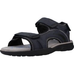 Sandały GEOX U SPHERICA EC5 A Niebieski. Niebieskie sandały Geox, z syntetyku, bez zapięcia. Za 215.99 zł.