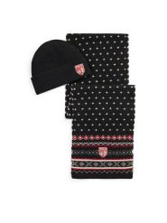 Polo Ralph Lauren Zestaw szalik i czapka 449P20316001 Czarny. Czarne czapki zimowe Polo Ralph Lauren, bez wzorów, z wełny. Za 989.99 zł.