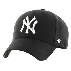 Czapka Z Daszkiem MVP New York Yankees. Czarne czapki z daszkiem 47 Brand, bez wzorów, z bawełny. Za 142.99 zł.
