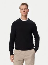 Calvin Klein Sweter LV04LF304G Czarny Regular Fit. Czarne swetry rozpinane CALVIN KLEIN, l, bez wzorów, z bawełny, bez kołnierzyka, bez ramiączek. Za 449.99 zł.