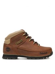 Timberland Trapery Euro Sprint Hiker A121K/TB0A121K2141 Brązowy. Brązowe trapery Timberland, ze skóry, bez zapięcia. Za 799.99 zł.