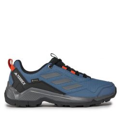 Trekkingi adidas. Niebieskie buty trekkingowe Adidas, bez wzorów, z gore-texu, bez zapięcia. Za 339.99 zł.