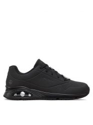 Skechers Sneakersy Sutal 200054EC/BLK Czarny. Czarne buty sportowe casual Skechers, bez wzorów, ze skóry, bez zapięcia. Za 219.99 zł.