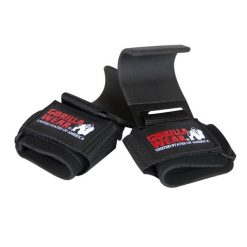 Hak do podnoszenia ciężarów Gorilla Wear, wytrzymały i wyściełany. Czarne paski GORILLA WEAR, bez wzorów, sportowe. Za 191.00 zł.