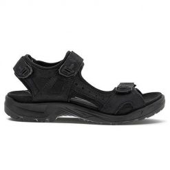 Buty do chodzenia męskie Ecco 82218402001. Czarne buty turystyczne ecco, bez wzorów, z gumy, bez zapięcia, trekkingowe. Za 432.50 zł.