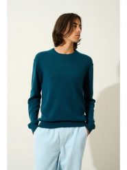 AUTHENTIC CASHMERE Kaszmirowy sweter "Nolan" w kolorze morskim rozmiar: XXL. Niebieskie swetry nierozpinane AUTHENTIC CASHMERE, xxl, bez wzorów, z kaszmiru, bez kołnierzyka, bez ramiączek. Za 410.94 zł.
