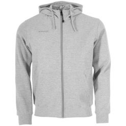 Bluza z kapturem i zamkiem błyskawicznym Stanno Base. Szare bluzy STANNO, bez wzorów, z bawełny, z kapturem. Za 246.50 zł.