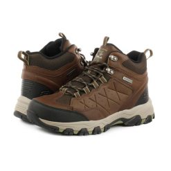 Buty trekkingowe męskie SKECHERS SELMEN TELAGO 66283-LTBR 45. Brązowe trekkingi Skechers, bez wzorów, bez zapięcia. Za 297.99 zł.