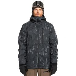 Kurtka do sportów zimowych dla Mężczyzn MISSION. Czarne kurtki narciarskie i snowboardowe Quiksilver, m, bez wzorów, z materiału, narciarskie. Za 1,069.00 zł.