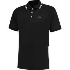 Koszulka sportowa męska Dunlop Club Polo Shirt. Czarne koszulki polo Dunlop, m, bez wzorów, bez kołnierzyka, bez ramiączek, tenisowe. Za 159.99 zł.
