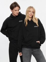 2005 Bluza Unisex Basic Czarny Relaxed Fit. Czarne bluzy 2005, m, bez wzorów, z bawełny, bez kaptura. Za 209.99 zł.