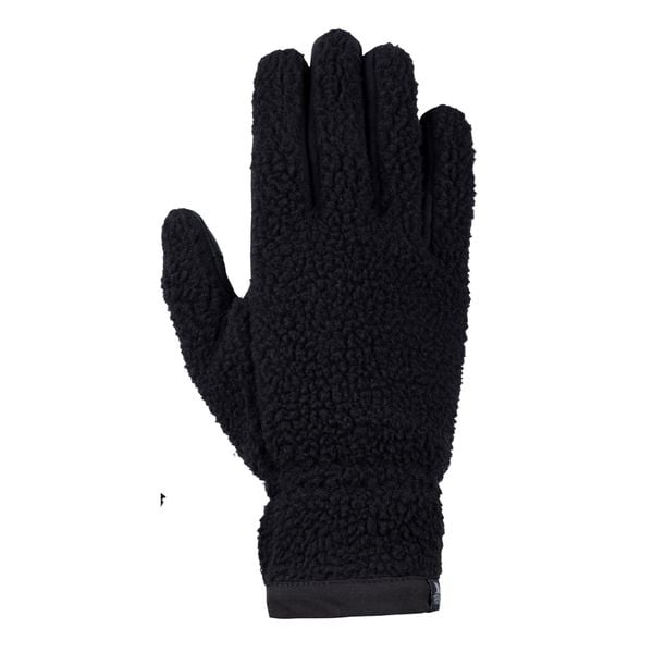 Rękawiczki Unisex Dla Dorosłych Polar Sherpa Ainslee. Czarne rękawiczki Trespass, bez wzorów, z dzianiny. Za 60.99 zł.