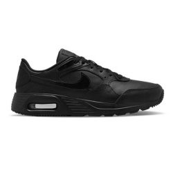 Buty do chodzenia męskie Nike Air Max SC Leather. Czarne buty sportowe casual Nike, bez wzorów, z materiału, bez zapięcia, nike air max. W wyprzedaży za 467.35 zł.