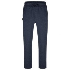 Męskie spodnie dresowe LOAP Edol ciemny niebieski XL. Niebieskie spodnie materiałowe ZOOPLEMENTS, na co dzień, m, bez wzorów, z dresówki. Za 117.73 zł.
