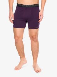 Bokserki termoaktywne męskie Ortovox 185 Rock N Wool Boxer. Fioletowe bielizna termoaktywna ORTOVOX, l, bez wzorów, z materiału, bez ramiączek, trekkingowe. Za 247.49 zł.
