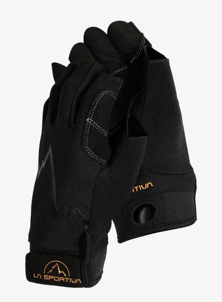 Rękawiczki via ferrata La Sportiva Ferrata Gloves. Czarne rękawiczki La Sportiva, bez wzorów, z materiału. Za 169.29 zł.