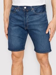 Levi's® Szorty jeansowe 501® Hemmed 36512-0152 Granatowy Regular Fit. Niebieskie szorty m, bez wzorów, z bawełny. Za 219.99 zł.