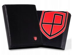 Portfel skórzany Peterson [DH] PTN MR-05-CN czarny. Czarne portfele Peterson, bez wzorów, ze skóry. Za 77.99 zł.