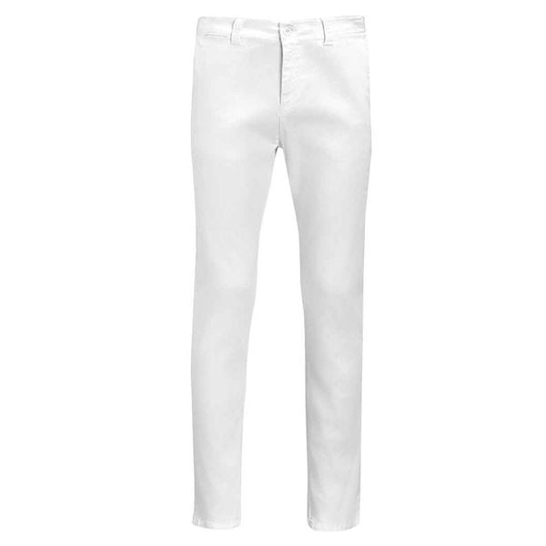 Męskie Spodnie Jules. Białe spodnie materiałowe SOL'S, na co dzień, m, bez wzorów, z dresówki, casualowe. Za 263.99 zł.