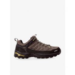 Buty turystyczne męskie CMP Rigel Low WP. Brązowe buty trekkingowe CMP, bez wzorów, z materiału, bez zapięcia, trekkingowe. Za 319.99 zł.
