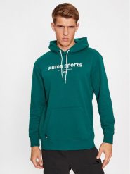 Puma Bluza Puma Team 621322 Zielony Regular Fit. Zielone bluzy Puma, l, bez wzorów, z bawełny, bez kaptura. Za 209.99 zł.