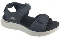 Sandały męskie, Go Walk Flex Sandal - Antigua Beach. Niebieskie sandały Skechers, z materiału, bez zapięcia. Za 269.99 zł.