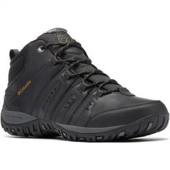 Buty do chodzenia męskie Columbia Woodburn Ii Chukka. Czarne buty turystyczne Columbia, bez wzorów, z gumy, bez zapięcia, trekkingowe, omni-heat (columbia). Za 549.99 zł.