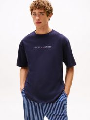 Tommy Hilfiger koszula do noszenia na co dzień Mężczyźni Bawełna niebieski, XL. Niebieskie koszule Tommy Hilfiger, m, bez wzorów, z bawełny, bez kołnierzyka, bez ramiączek. Za 149.95 zł.