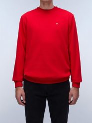 Napapijri Bluza w kolorze czerwonym rozmiar: XL. Czerwone bluzy Napapijri, xl, bez wzorów, bez kaptura. Za 123.82 zł.