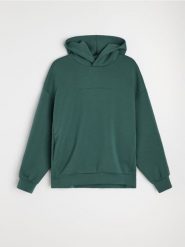 Bluza z napisem z domieszką bawełny - zielony. Zielone bluzy bez kaptura Sinsay, l, bez wzorów, z bawełny, bez kaptura. Za 79.99 zł.