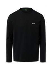 BOSS Green koszula z długim rękawem Mężczyźni Bawełna czarny, S. Czarne koszule BOSS Green, m, bez wzorów, z bawełny, bez kołnierzyka, bez ramiączek. Za 319.95 zł.