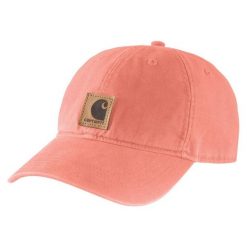 Czapka z daszkiem Carhartt Odessa Cap P18. Czerwone czapki z daszkiem Carhartt, bez wzorów. Za 83.99 zł.