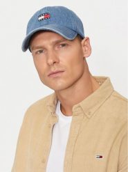 Tommy Jeans Czapka z daszkiem AM0AM12936 Niebieski. Niebieskie czapki z daszkiem Tommy Jeans, bez wzorów, z bawełny. Za 139.99 zł.