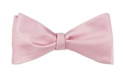 Mucha do Samodzielnego Zawiązania, Pudrowy Róż, Jedwabna, Elegancka -EM Men's Accessories- Męsk. Czerwone krawaty i muchy Em men's accessories, bez wzorów, z jedwabiu. Za 99.99 zł.