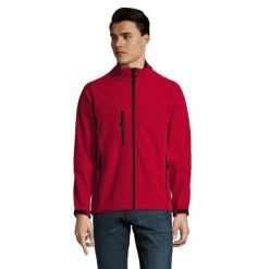Kurtka Męska Relax Soft Shell. Zielone kurtki SOL'S, m, bez wzorów, bez kaptura. Za 264.99 zł.