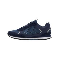 Sneakersy Hummel Fallon. Niebieskie buty sportowe casual Hummel, bez wzorów, bez zapięcia. W wyprzedaży za 261.85 zł.