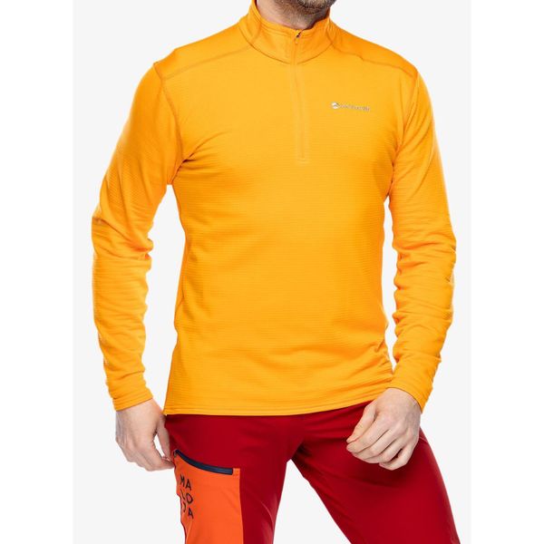 Bluza z zamkiem 1/2 męska Montane Protium Lite Pull-On. Brązowe bluzy Montane, na zimę, m, bez wzorów, bez kaptura. Za 272.99 zł.