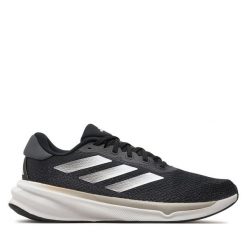 Buty do biegania adidas. Czarne buty do biegania Adidas, bez wzorów, bez zapięcia, do biegania. Za 299.99 zł.