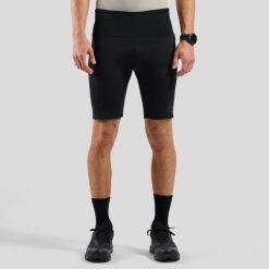Spodenki męskie Odlo X-ALP TRAIL CARGO Tights short. Czarne bielizna termoaktywna ODLO, l, bez wzorów, z elastanu, bez ramiączek, do biegania. Za 359.99 zł.