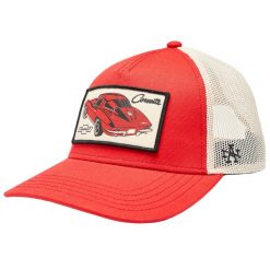 Czapka z daszkiem męska American Needle Valin Corvette Cap. Czerwone czapki z daszkiem AMERICAN CLASSIC, bez wzorów, z bawełny. Za 129.99 zł.