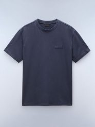 NAPAPIJRY Koszulka "Castor" w kolorze granatowym rozmiar: XS. Niebieskie bezrękawniki NAPAPIJRY, xs, bez wzorów, z bawełny, bez kołnierzyka, bez ramiączek. Za 79.59 zł.