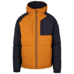 Kurtka Ocieplana Męska Deffords. Brązowe kurtki Trespass, m, bez wzorów, z puchu, bez kaptura. Za 297.99 zł.