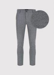 PAKO LORENTE – Casualowe spodnie męskie w kolorze szarym. Szare spodnie materiałowe Pako Lorente, na co dzień, na jesień, l, bez wzorów, z elastanu, casualowe. Za 239.99 zł.