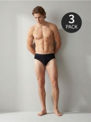 Majtki slipy 3 pack - czarny. Czarne slipki Sinsay, l, bez wzorów. Za 19.99 zł.