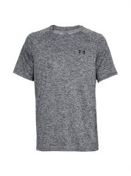 Under Armour Koszulka sportowa "Tech 2.0" w kolorze antracytowym rozmiar: S. Czarne t-shirty sportowe Under Armour, bez wzorów, z materiału, bez ramiączek, outdoorowe. Za 74.28 zł.