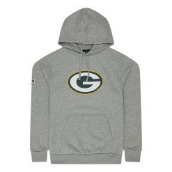 Bluza z kapturem Green Bay Packers NFL. Szare bluzy z kapturem New Era, m, bez wzorów, z bawełny, z kapturem. Za 293.85 zł.