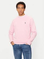 U.S. Polo Assn. Bluza MUP1859 Różowy Regular Fit. Czerwone bluzy U.S. Polo Assn., m, bez wzorów, z bawełny, bez kaptura. Za 169.99 zł.