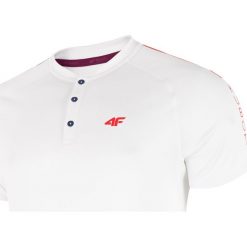 Koszulka polo męska do tenisa TSMF403 - biały. Bielizna termoaktywna marki 4F. Za 129.99 zł.